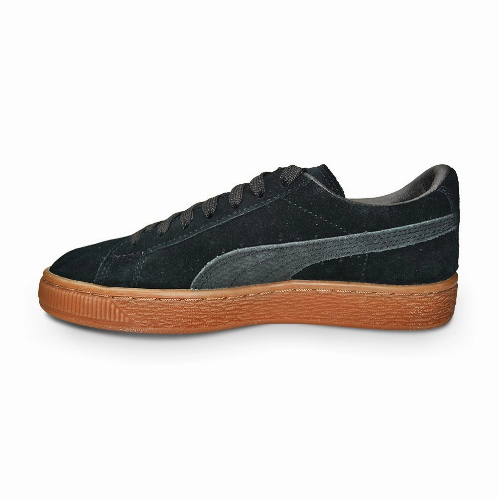 Juniors Puma Suede Citi Series Junior Youth Trainer - 364745 01 - Black Silver