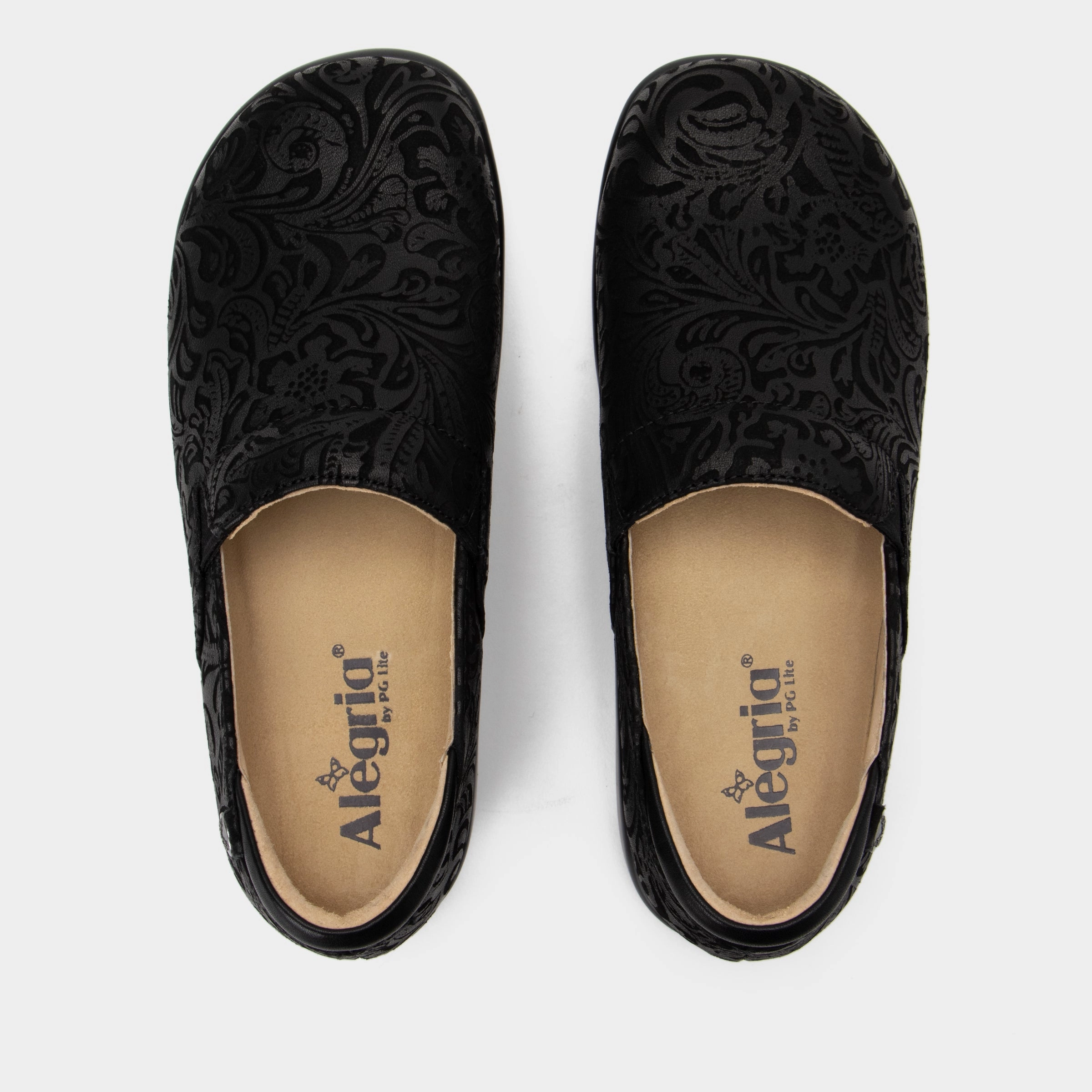 Keli Black Embossed Paisley Shoe