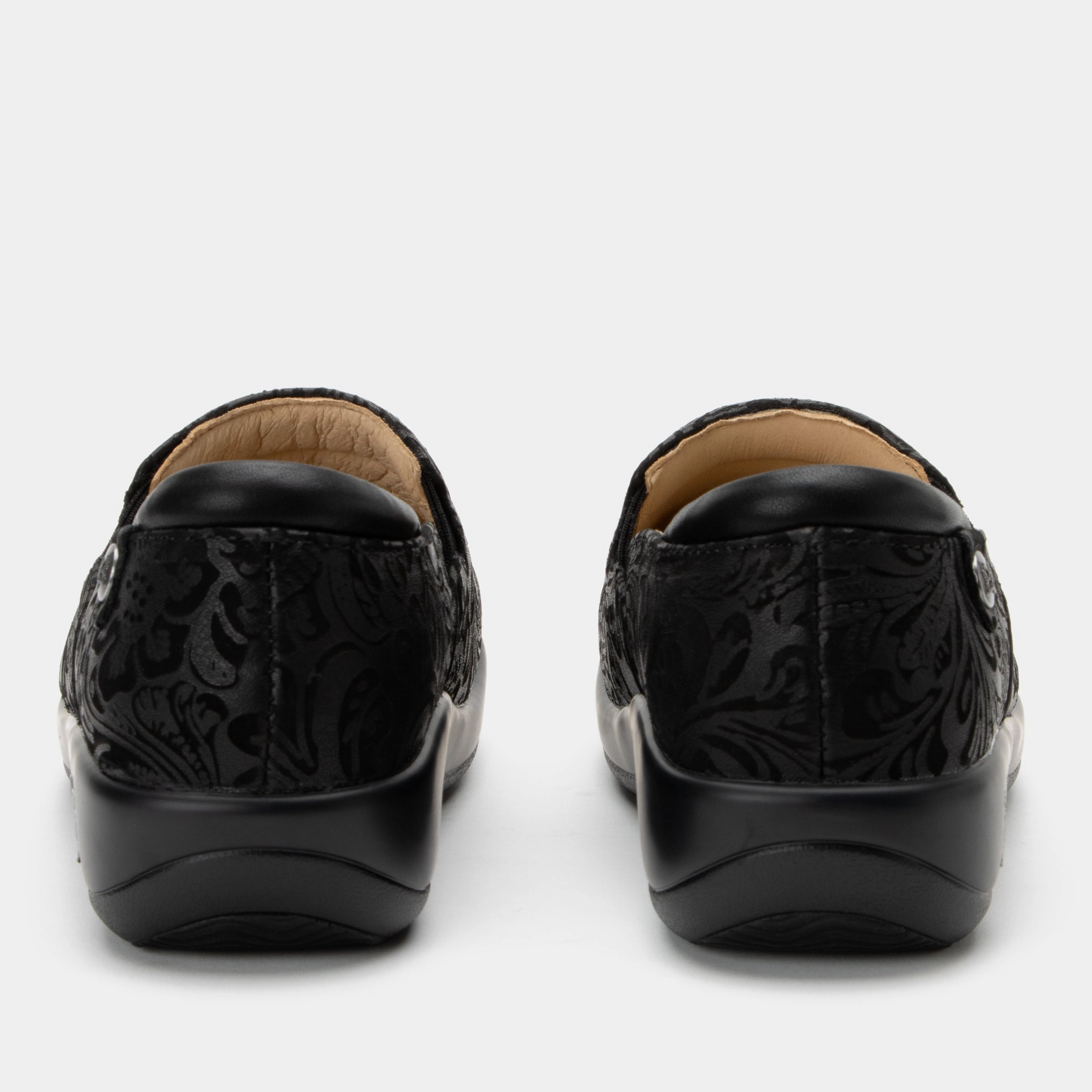 Keli Black Embossed Paisley Shoe