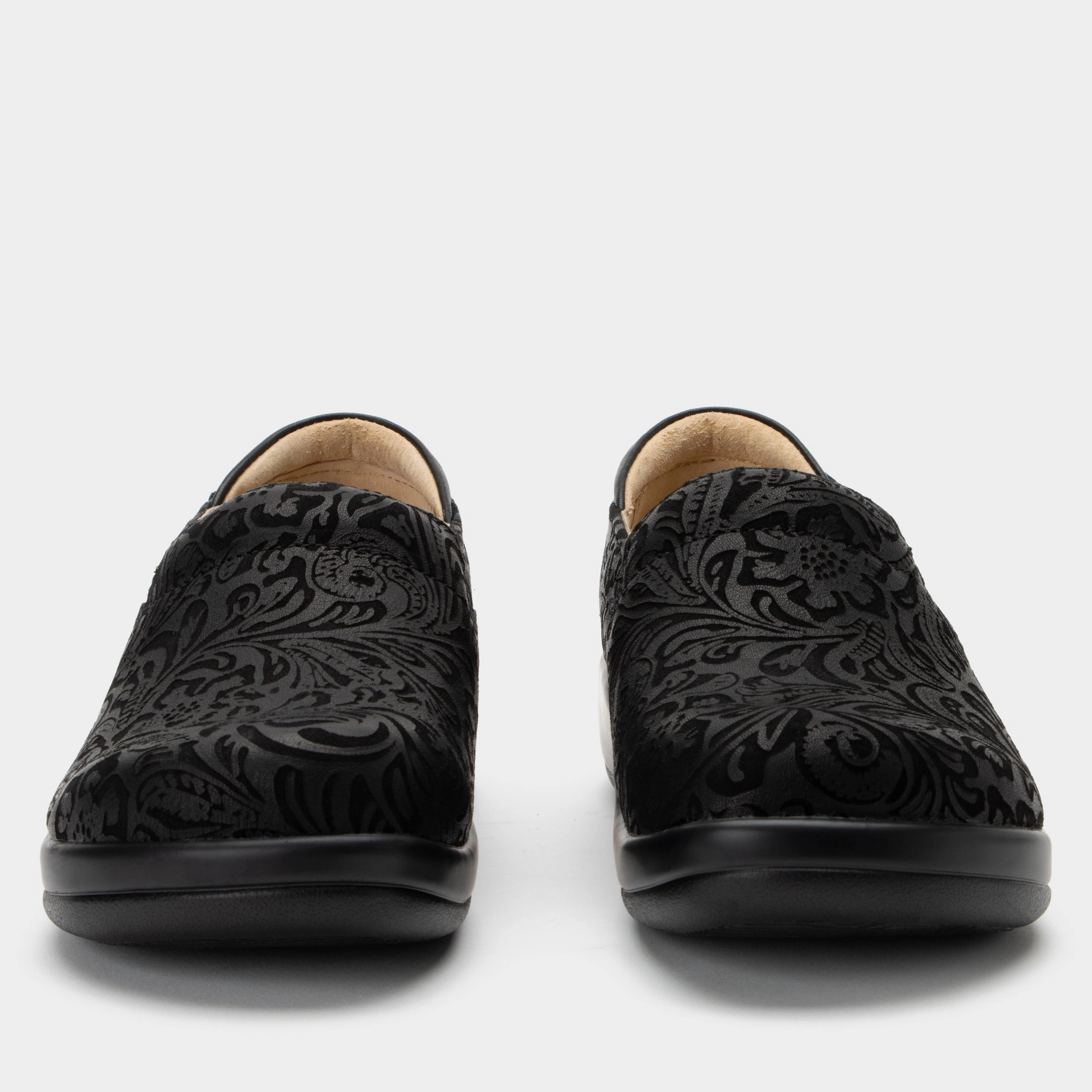 Keli Black Embossed Paisley Shoe