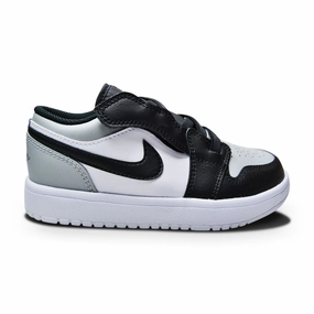 Kids Nike Air Jordan 1 Low ALT (PS) - BQ6066 052 - LT Smoke Grey Black White