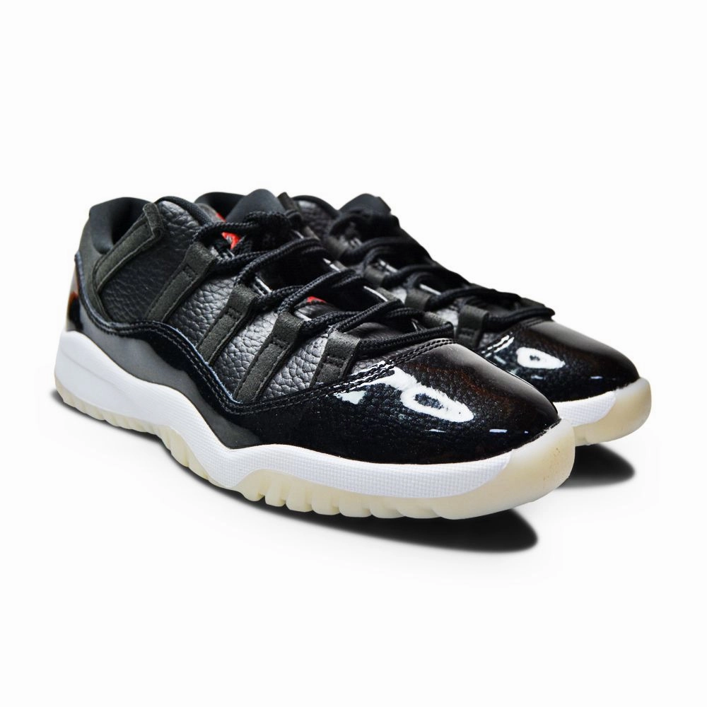 Kids Nike Jordan 11 Retro Low (PS) - 505835 001 - Black Gym Red White Sail