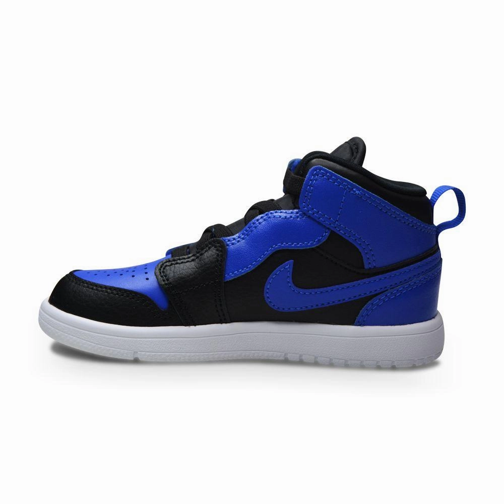 Kids Nike Jordan 1 Mid ALT (PS) - AR6351 077 - Black Hyper Royal White