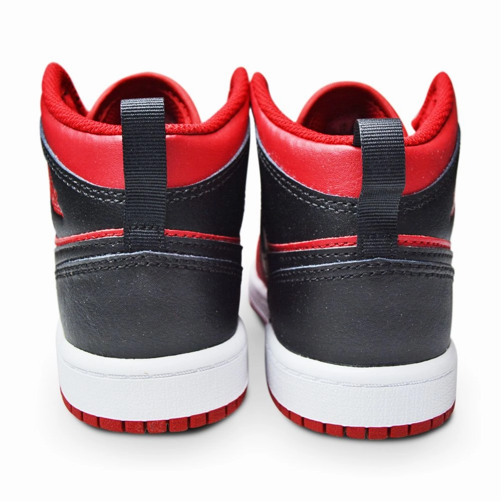 Kids Nike Jordan 1 Mid (PS) - 640734 660 - Gym Red Black White