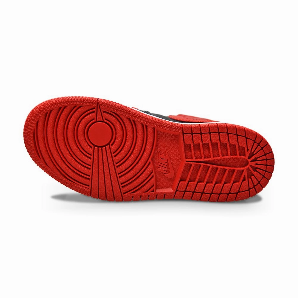 Kids Nike Jordan 1 Mid (PS) - DQ8424 060 - Black Fire Red White