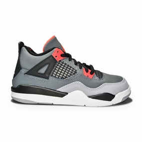Kids Nike Jordan 4 Retro (PS) - BQ7669 061 - Dark Grey Infrared 23 Black
