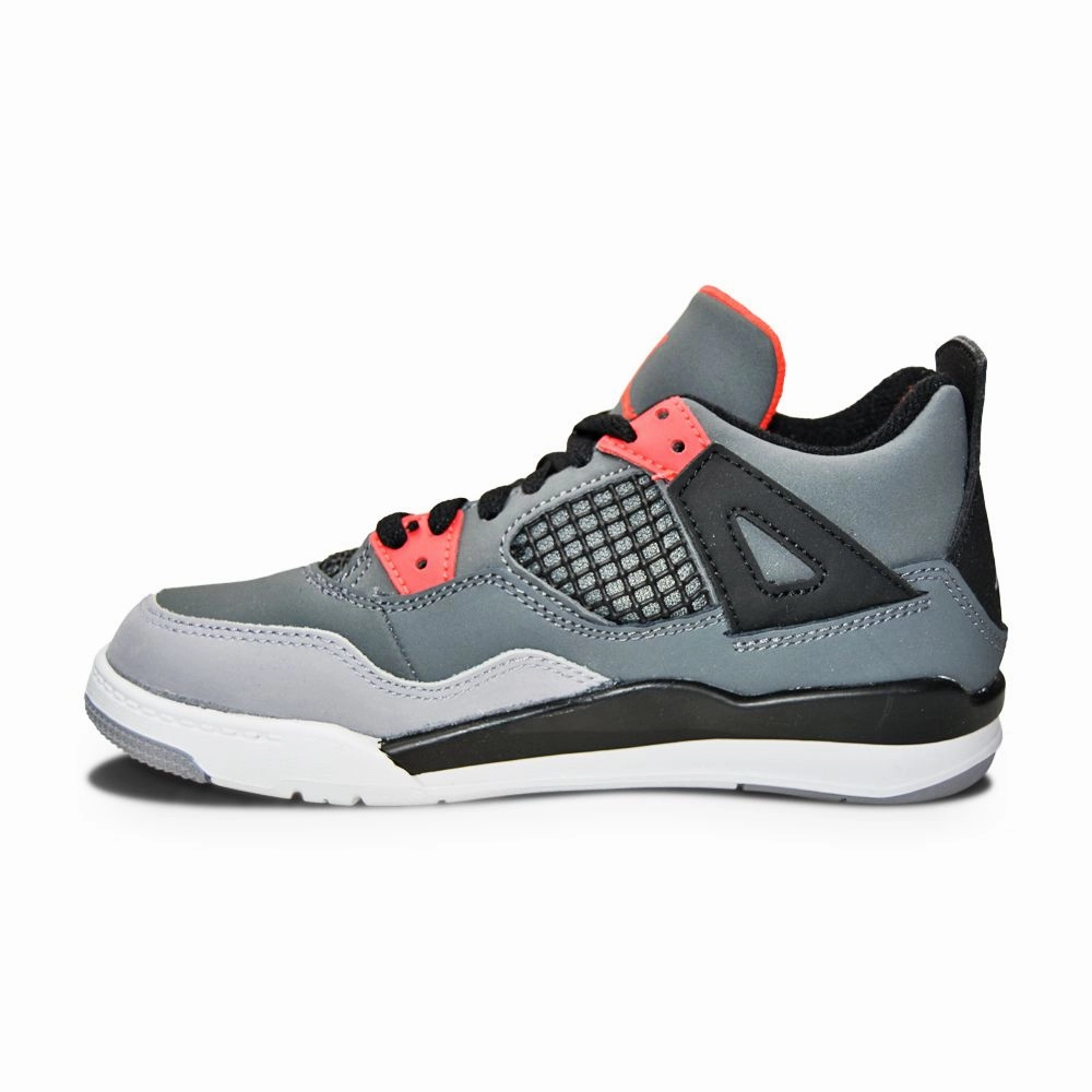 Kids Nike Jordan 4 Retro (PS) - BQ7669 061 - Dark Grey Infrared 23 Black