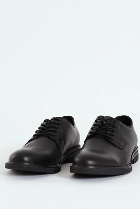 Lace Up Derby Formal Shoe - Black