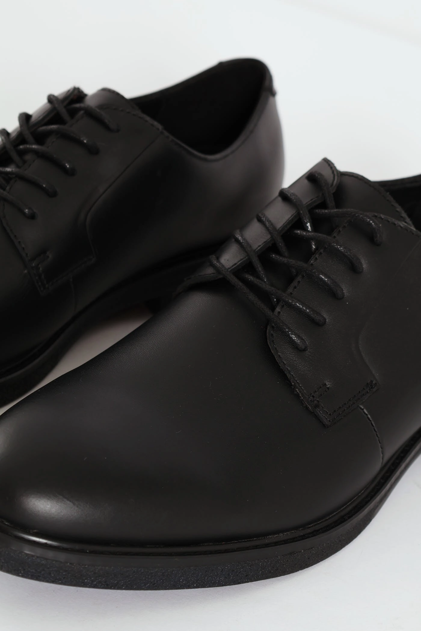 Lace Up Derby Formal Shoe - Black