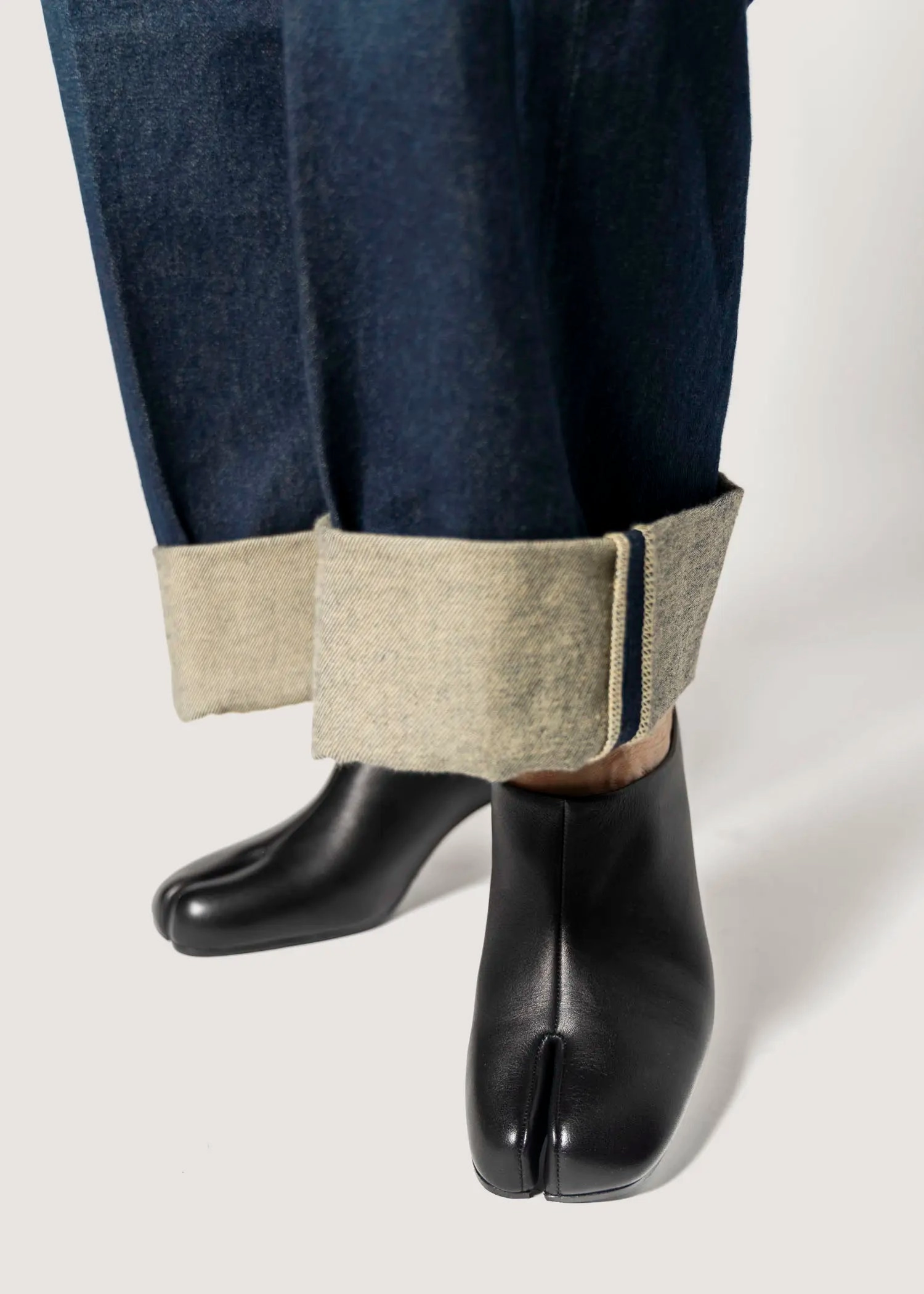 Leather Tabi Mule