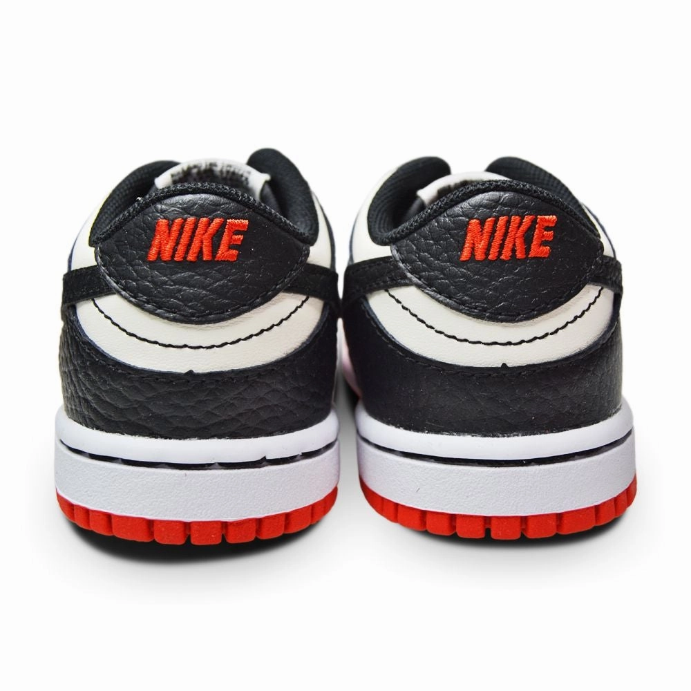 Little Kids  Nike Dunk Low "75th Anniversary Bulls" DC9562 100 Sail Black Red