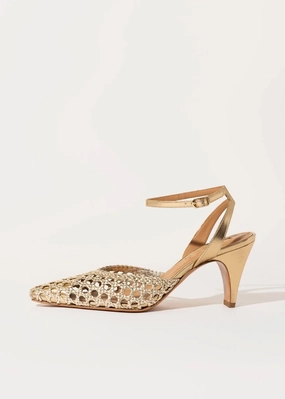 Livia Two Piece Woven Pump