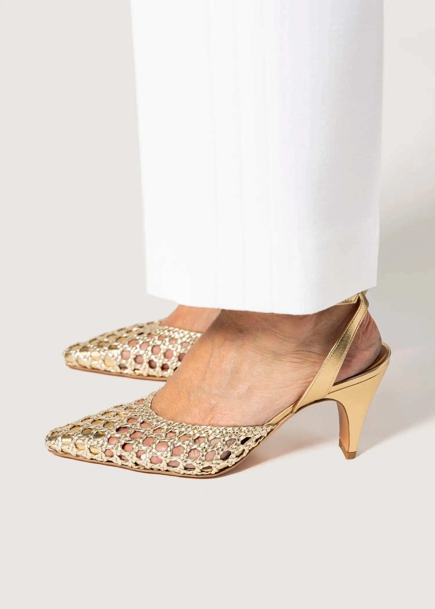 Livia Two Piece Woven Pump