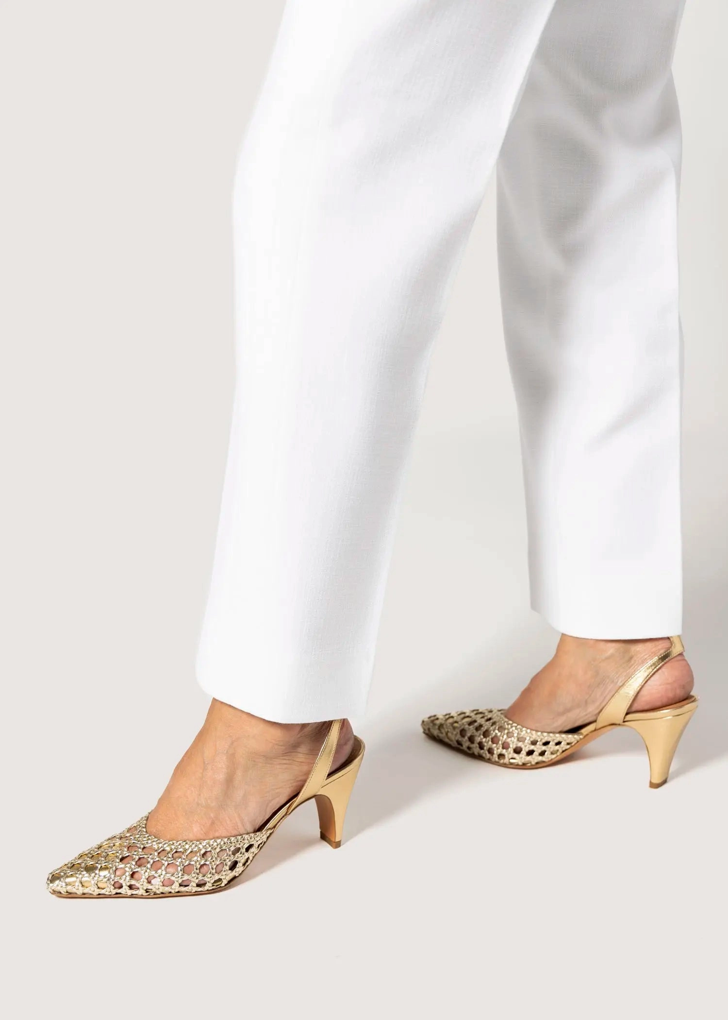 Livia Two Piece Woven Pump