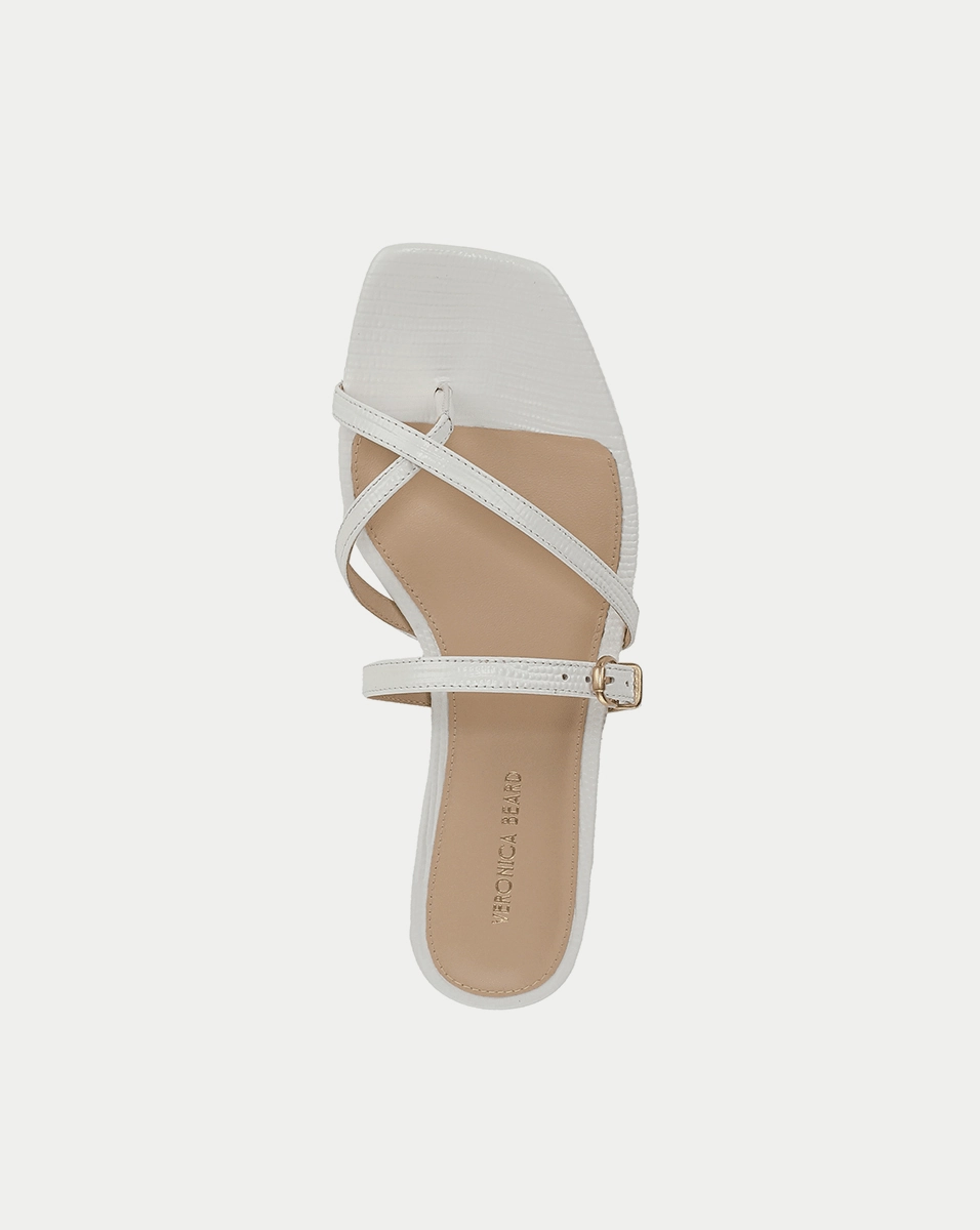 Marthe Embossed Leather Sandal