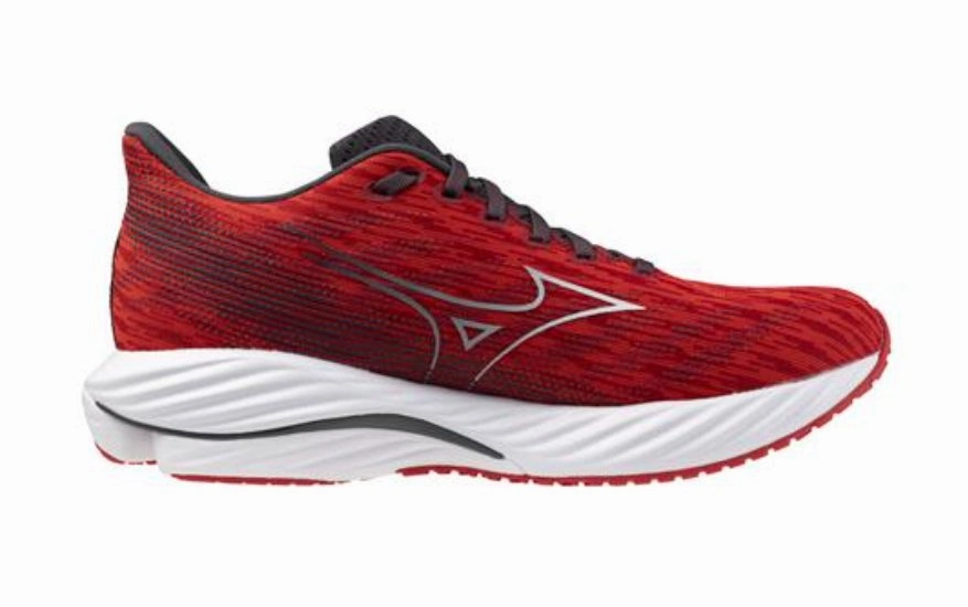 Mizuno Men's Wave Rider 28 - High Risk Red/White