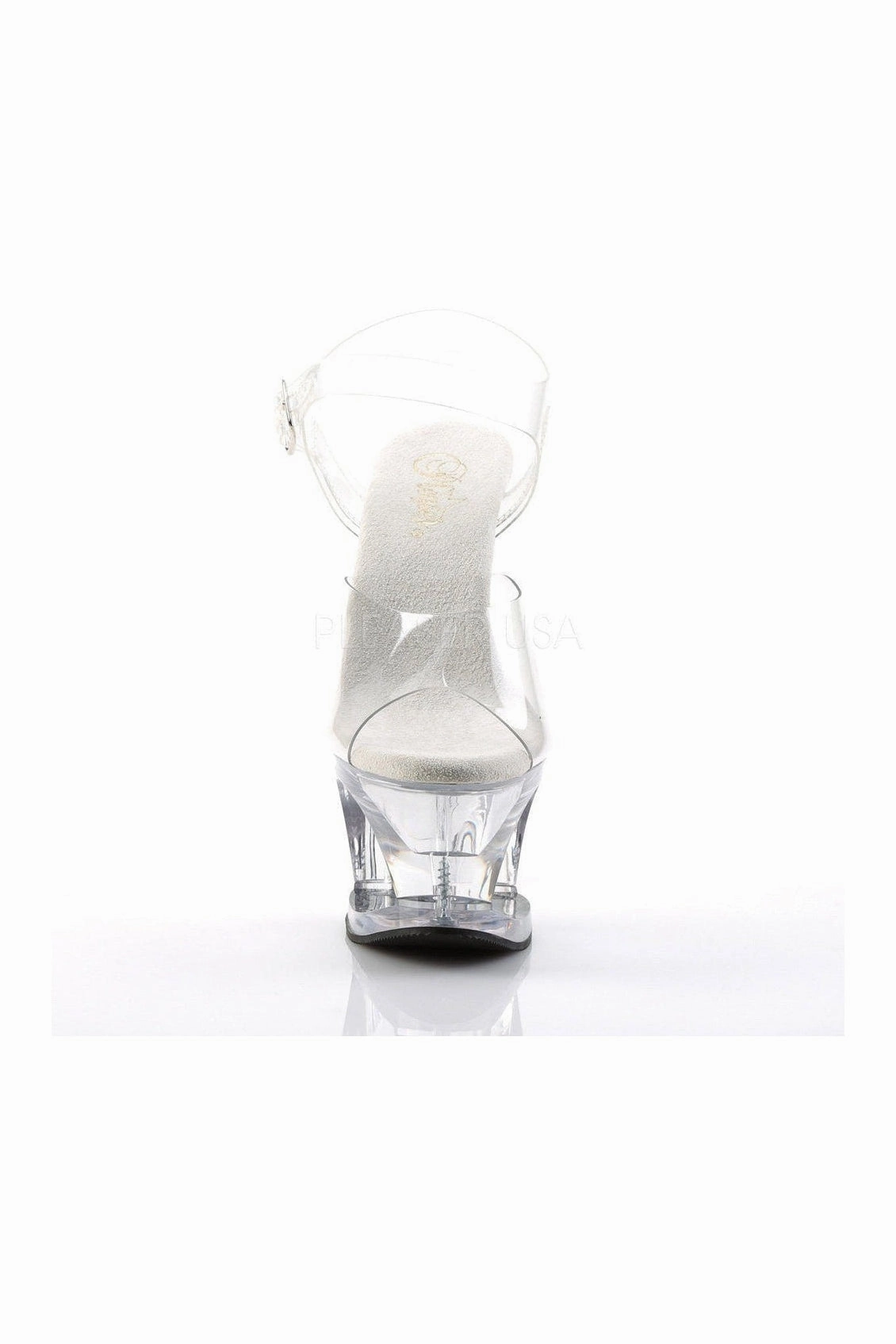 MOON-708 Platform Sandal  | Clear Vinyl