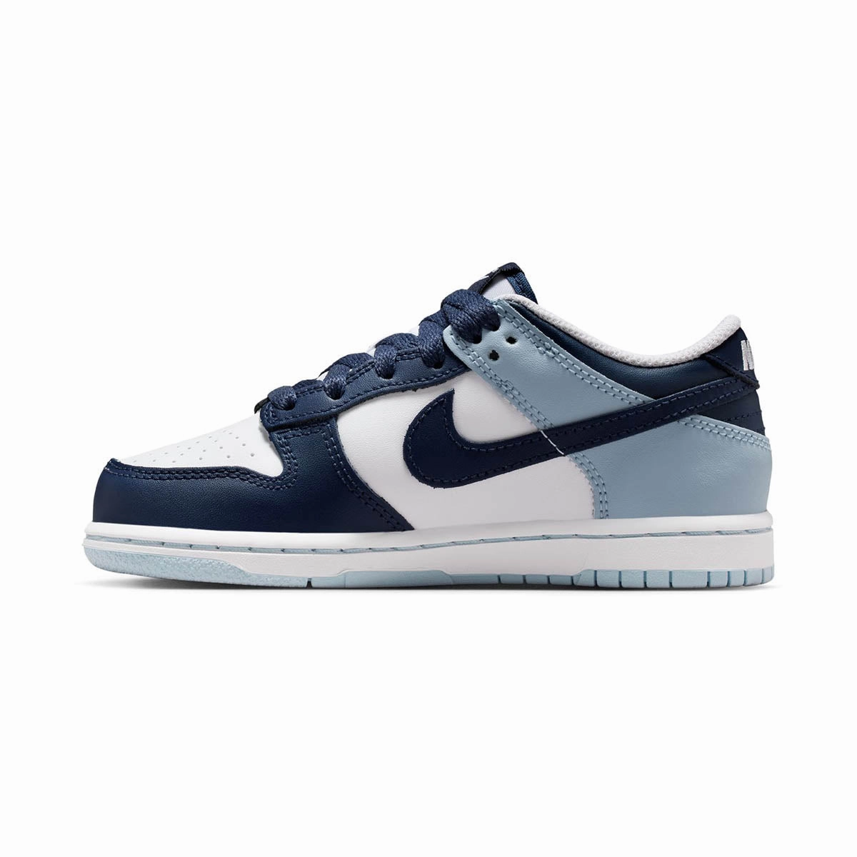 Nike Dunk Low 'White Midnight Navy Light Armory' Little Kids' Shoes