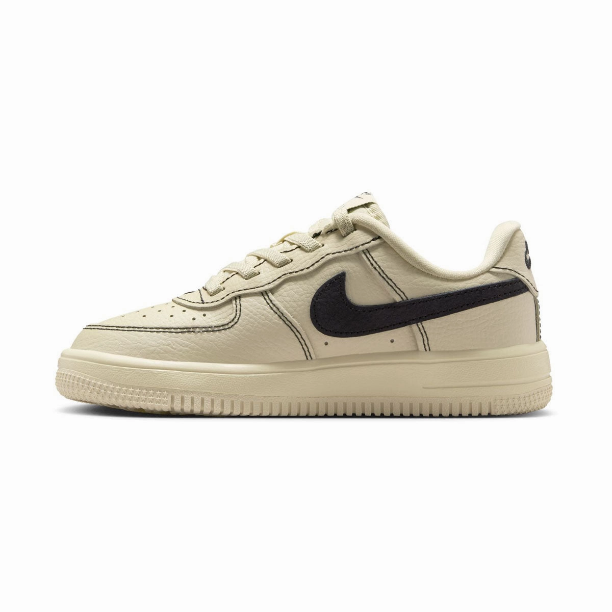 Nike Force 1 Low LV8 EasyOn 'Light Khaki & Black' Little Kids' Shoes