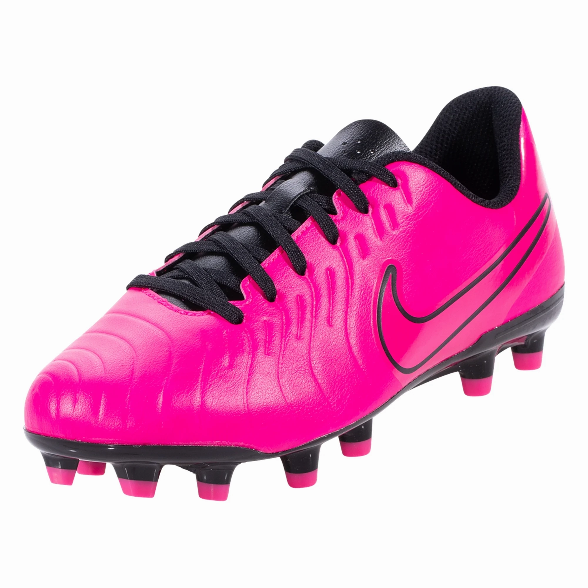 Nike Jr. Legend 10 Club FG/MG Soccer Cleats (Fierce Pink/Black)
