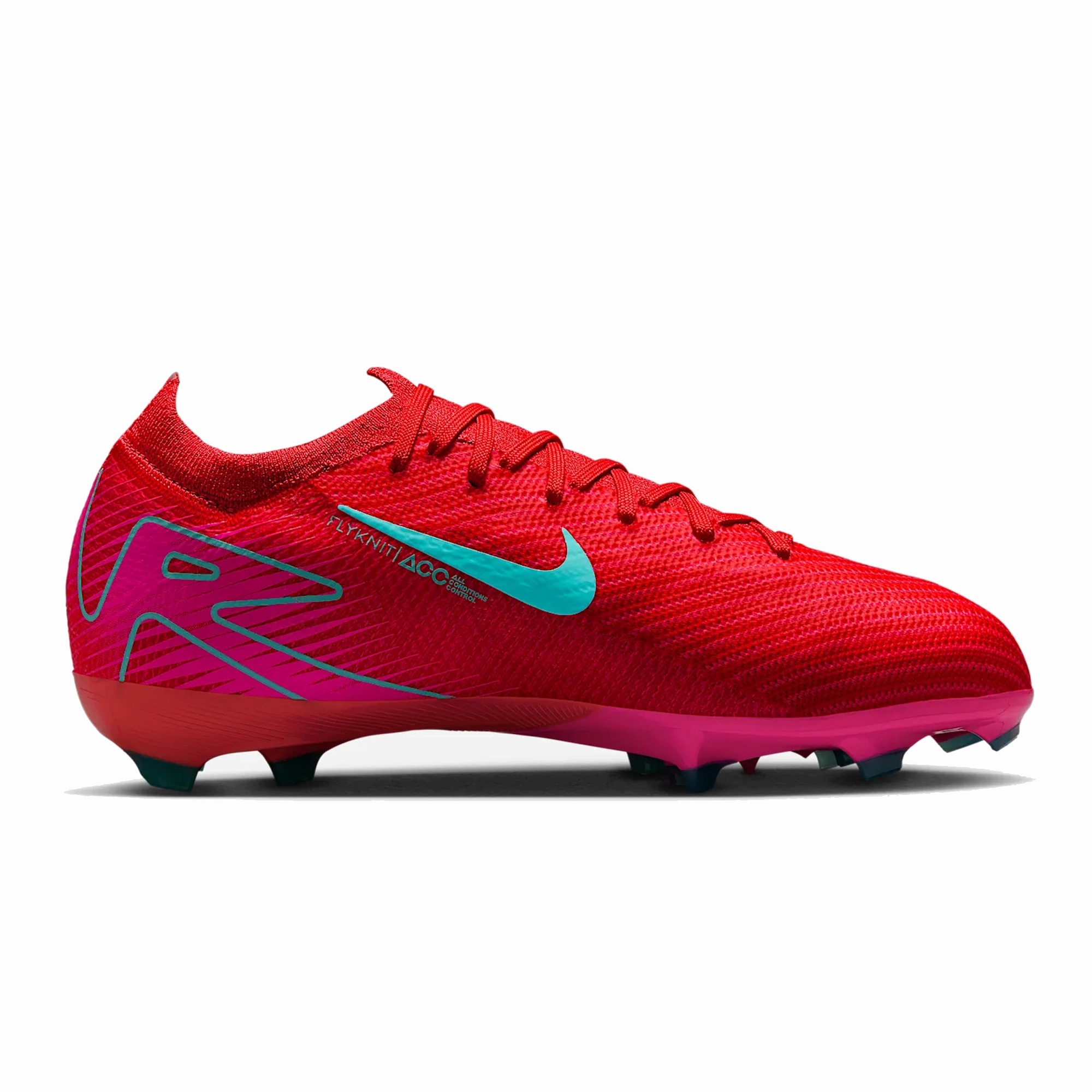 Nike Jr. Zoom Vapor 16 Pro FG Soccer Cleats (Ember Glow/Aurora Green)