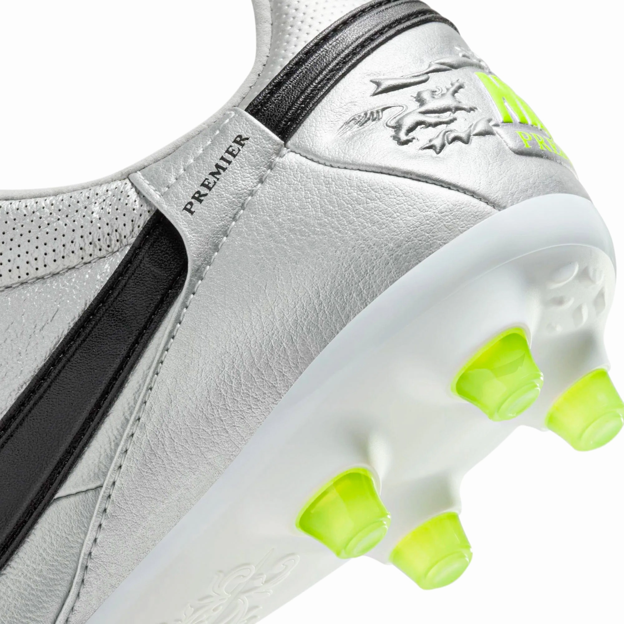 Nike Premier III Firm Ground Soccer Cleats (Metallic Silver/Black-Volt)