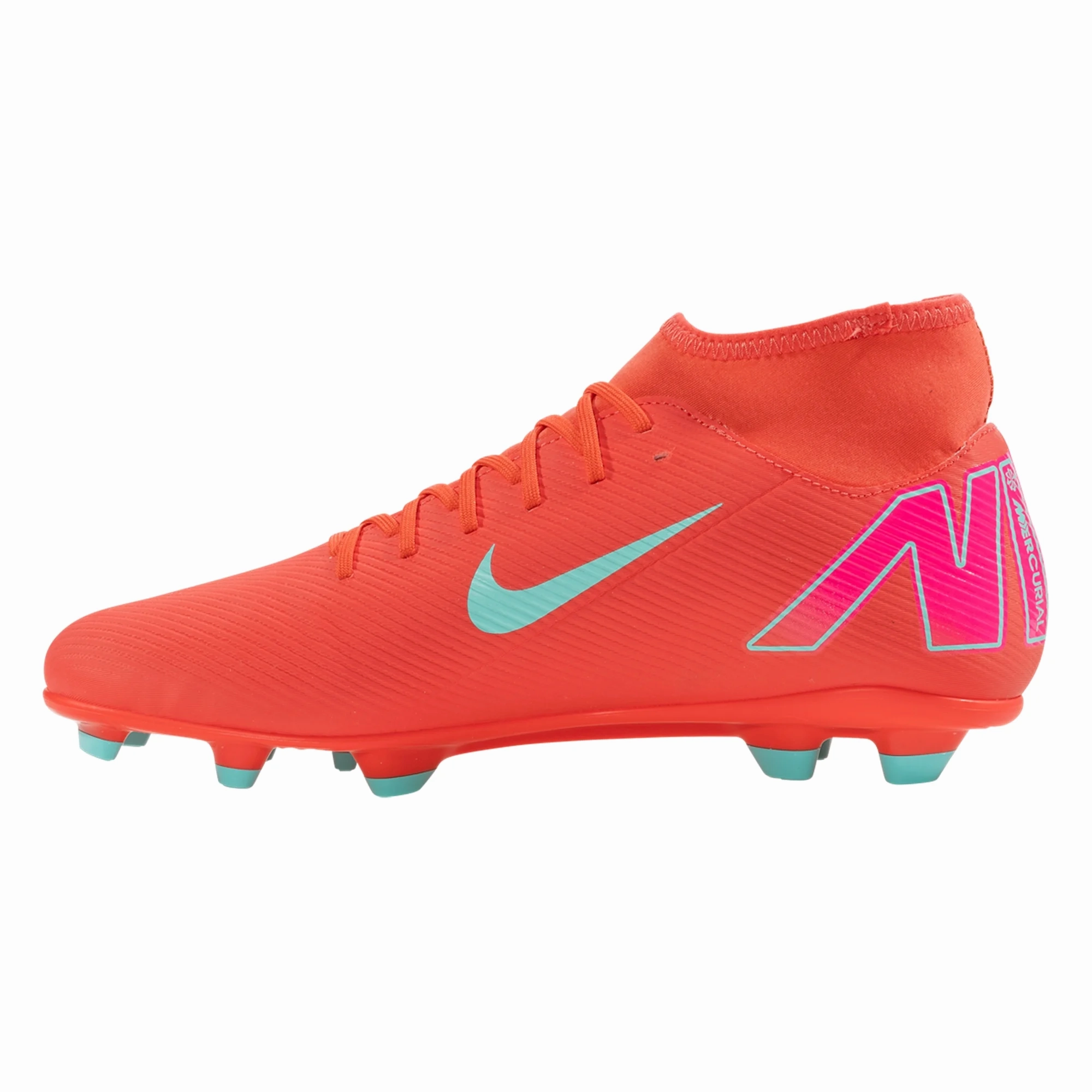 Nike Superfly 10 Club FG/MG Soccer Cleats (Ember Glow/Aurora Green)
