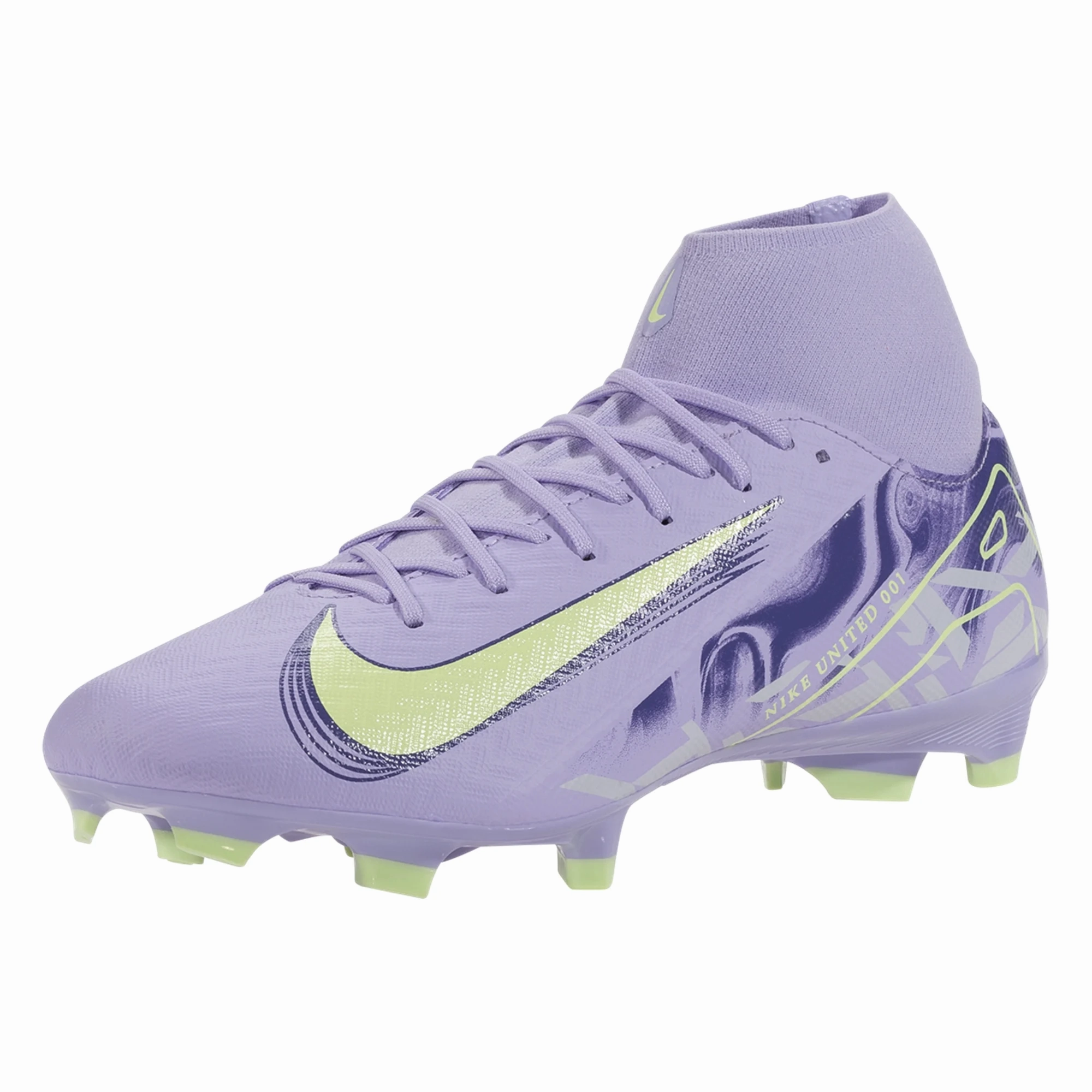Nike United Zoom Superfly Academy FG/MG Soccer Cleats (Purple Agate/Barely Volt)
