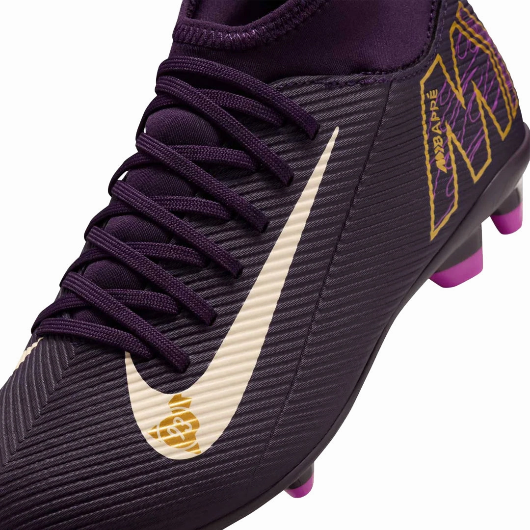 Nike Youth Jr. Superfly 10 Club Kylian Mbappe FG/MG (Grand Purple/Pale Ivory)