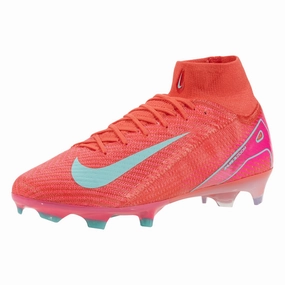 Nike Zoom Superfly 10 Elite FG Soccer Cleats (Ember Glow/Aurora Green)