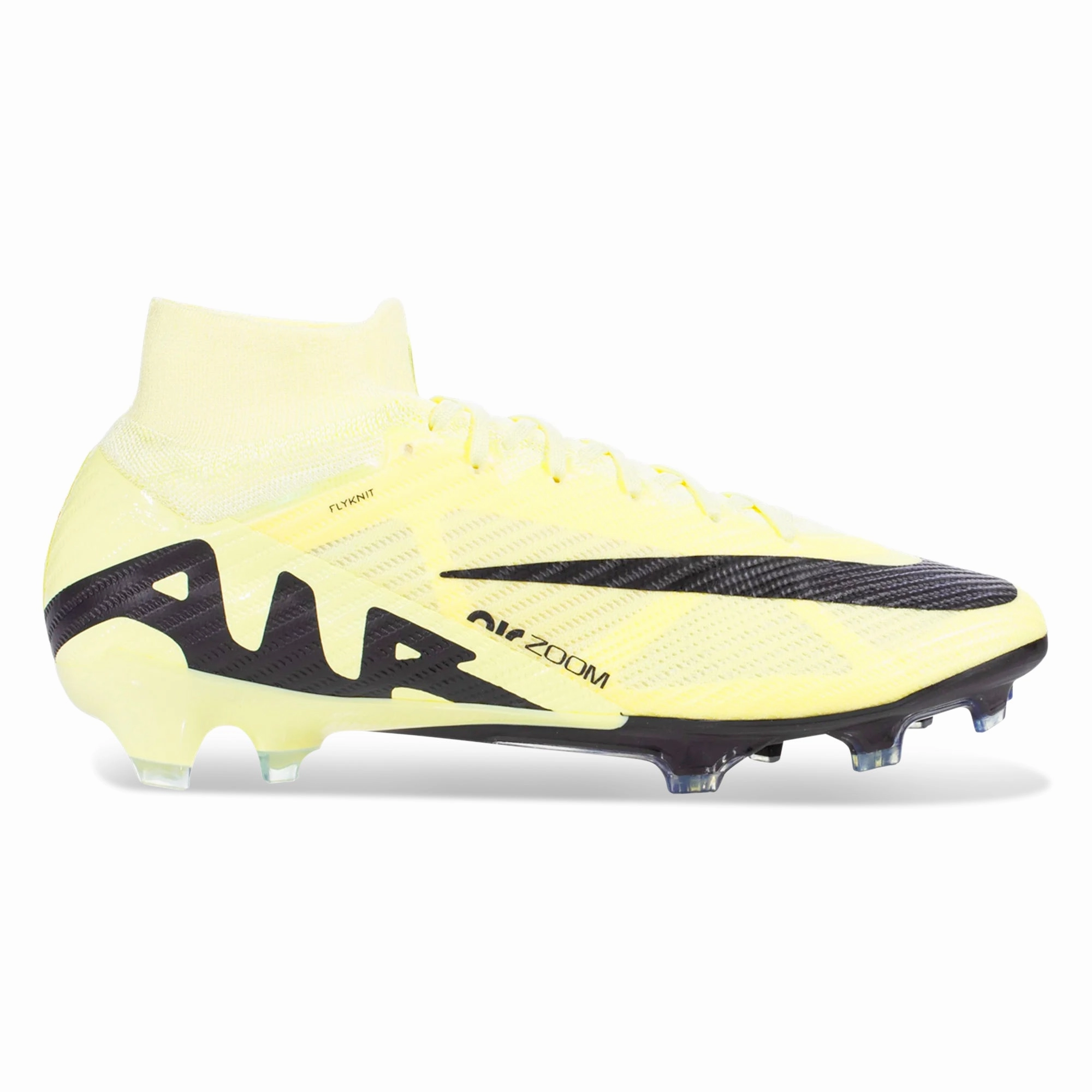 Nike Zoom Superfly 9 Elite Firm Ground Soccer Cleats (Lemonade/Black)