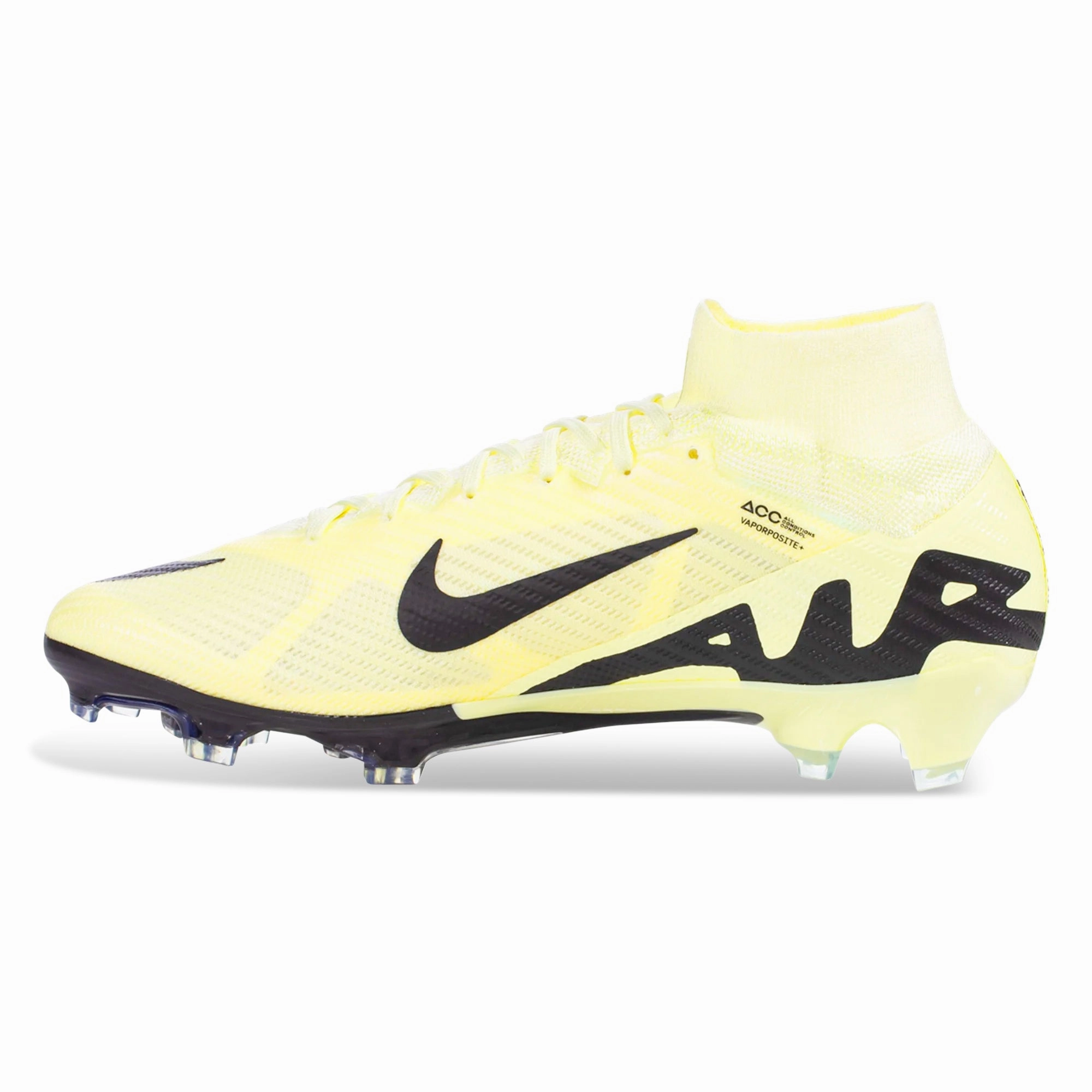 Nike Zoom Superfly 9 Elite Firm Ground Soccer Cleats (Lemonade/Black)