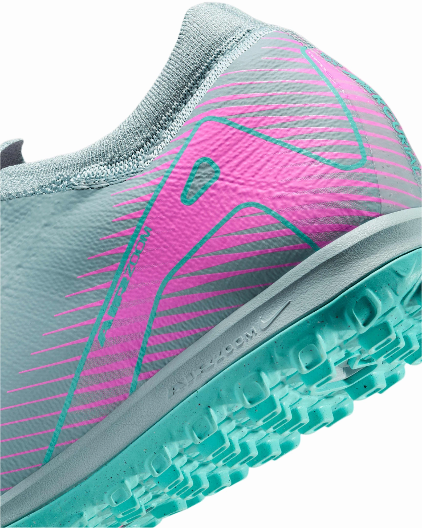 Nike Zoom Vapor 16 Pro Turf Soccer Shoes (Ocean Cube/Pink Blast)