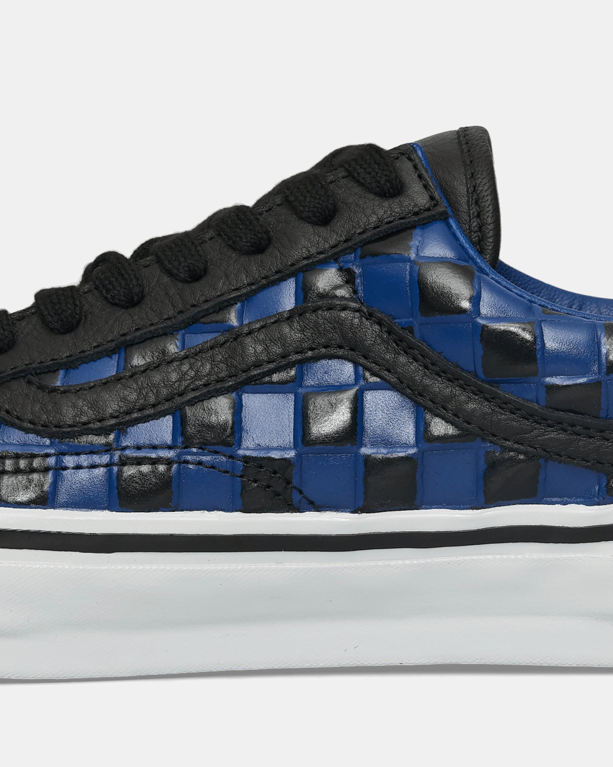Old Skool 36 Vibram Leather Check Sneakers Black / True Blue