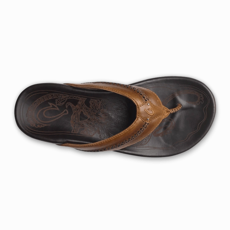 Olukai Men's Mea Ola - Tan/Dark Java