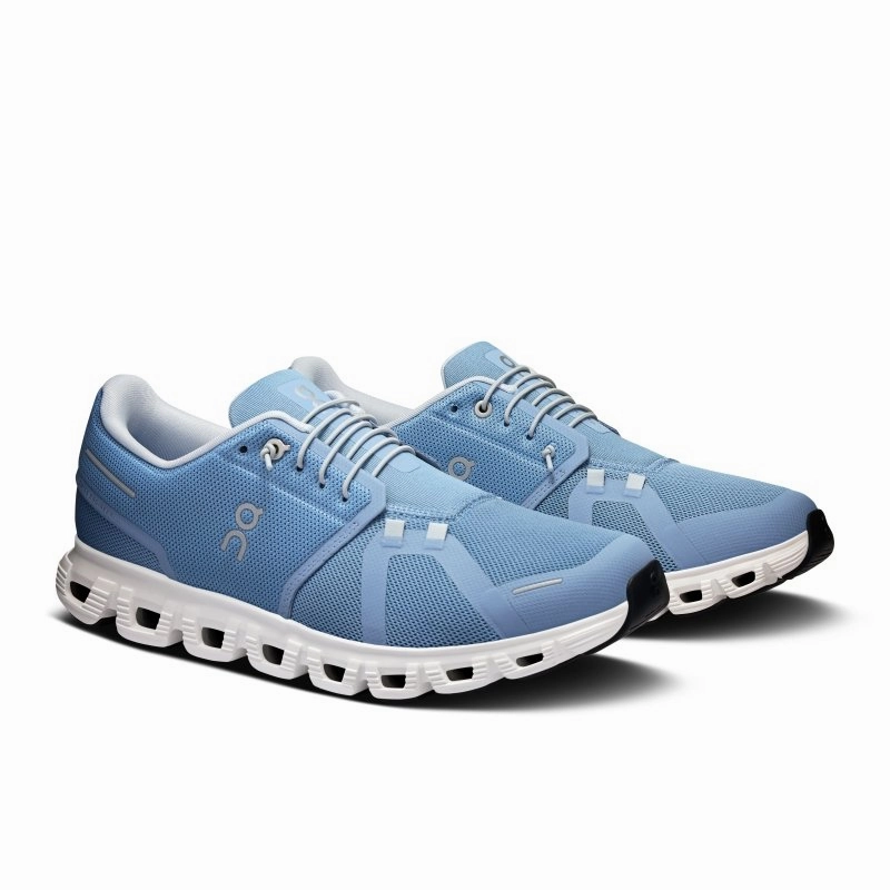 On Men's Cloud 6 - Chambray/White