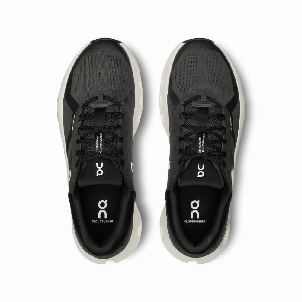 On Men's Cloudrunner 2 (Wide Width) - Eclipse/Black