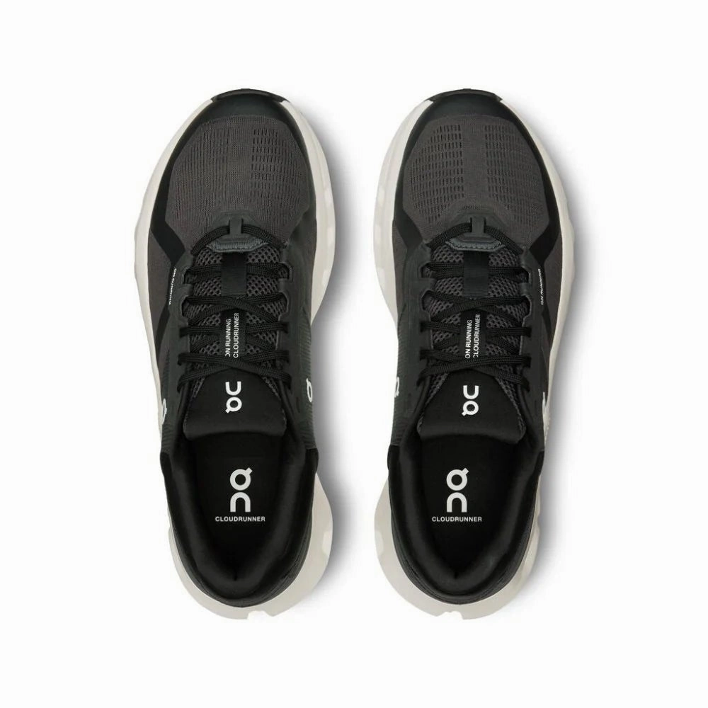 On Men's Cloudrunner 2 (Wide Width) - Eclipse/Black