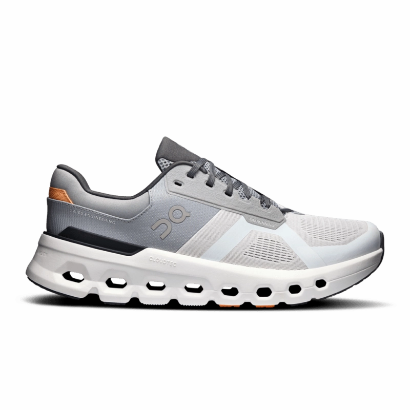 On Men's Cloudrunner 2 (Wide Width) - Wolf/Ivory
