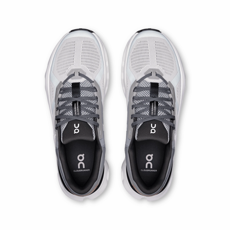 On Men's Cloudrunner 2 (Wide Width) - Wolf/Ivory