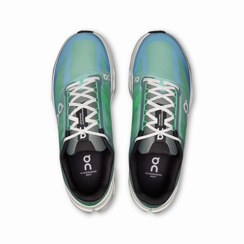 On Men's Cloudsurfer Next (Wide Width) - Honeydew/Ivory