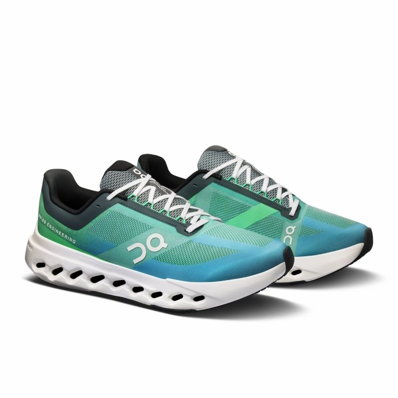 On Men's Cloudsurfer Next (Wide Width) - Honeydew/Ivory
