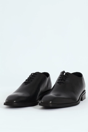 One Cut Oxford Lace Up Shoe - Black