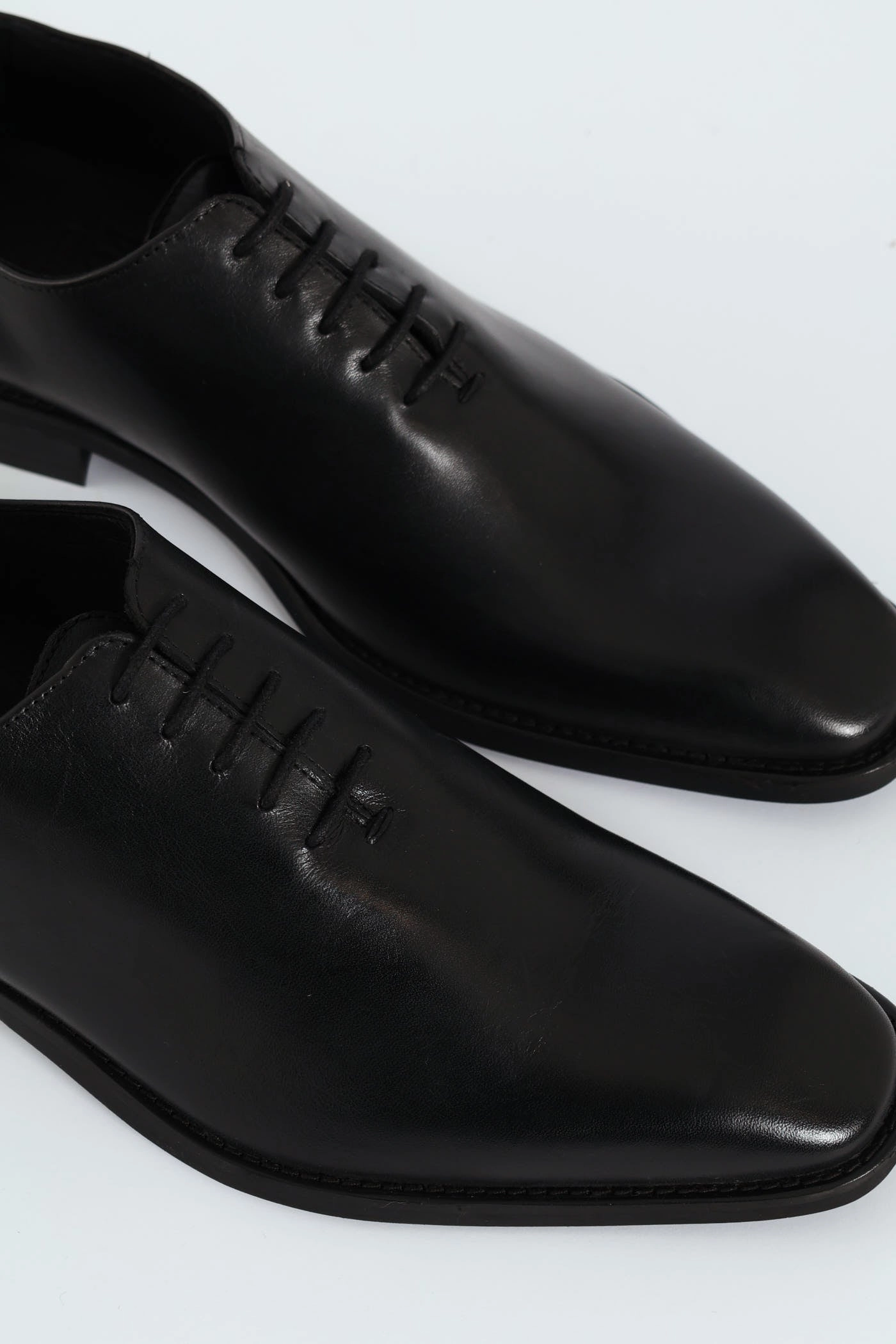 One Cut Oxford Lace Up Shoe - Black