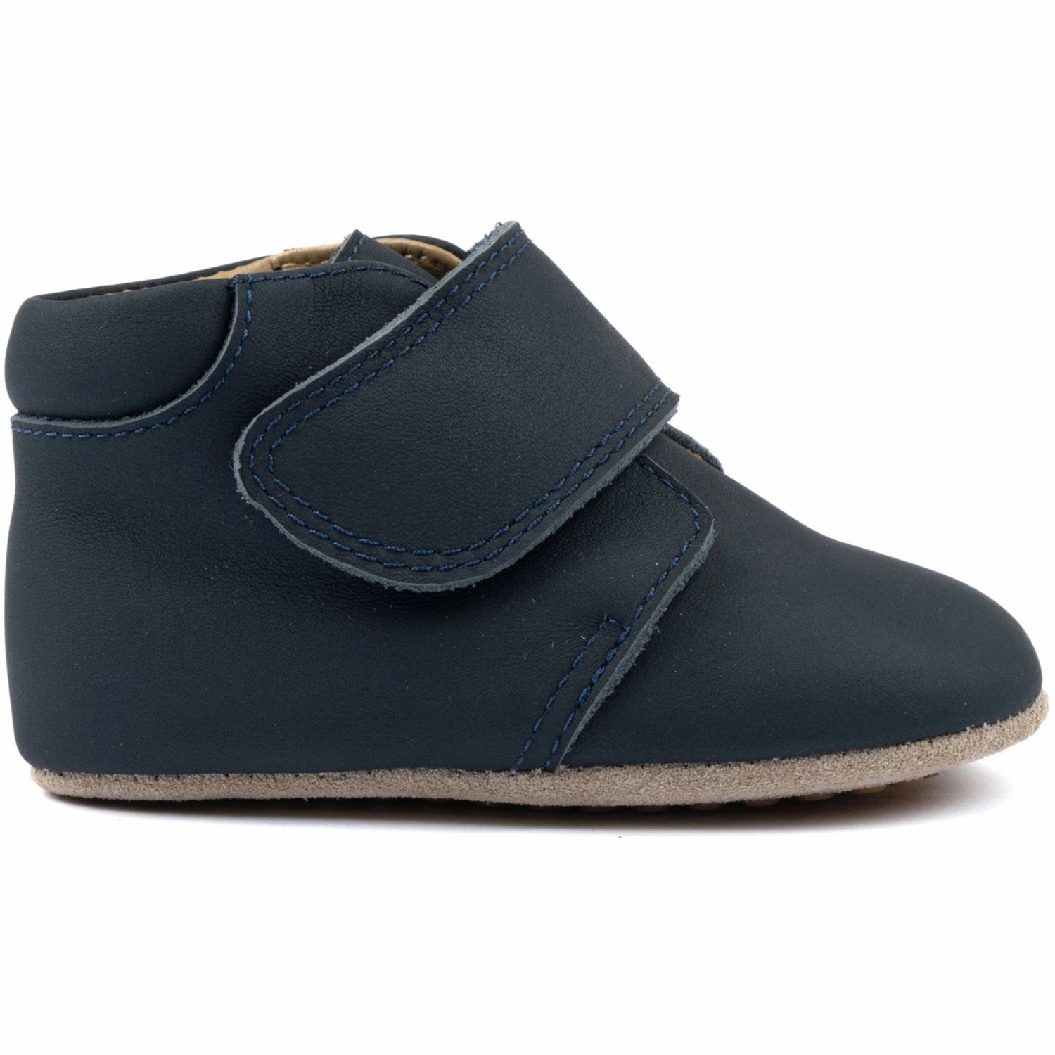 Pom Pom Navy Beginners Shoe Velcro