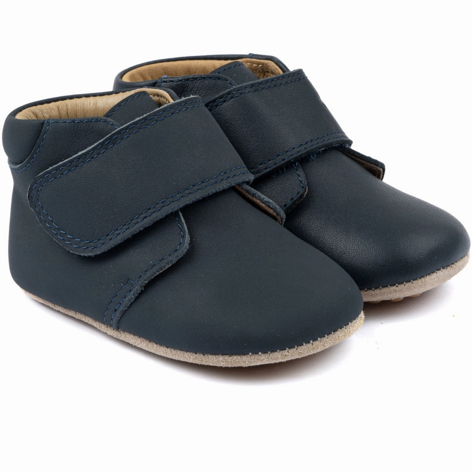 Pom Pom Navy Beginners Shoe Velcro