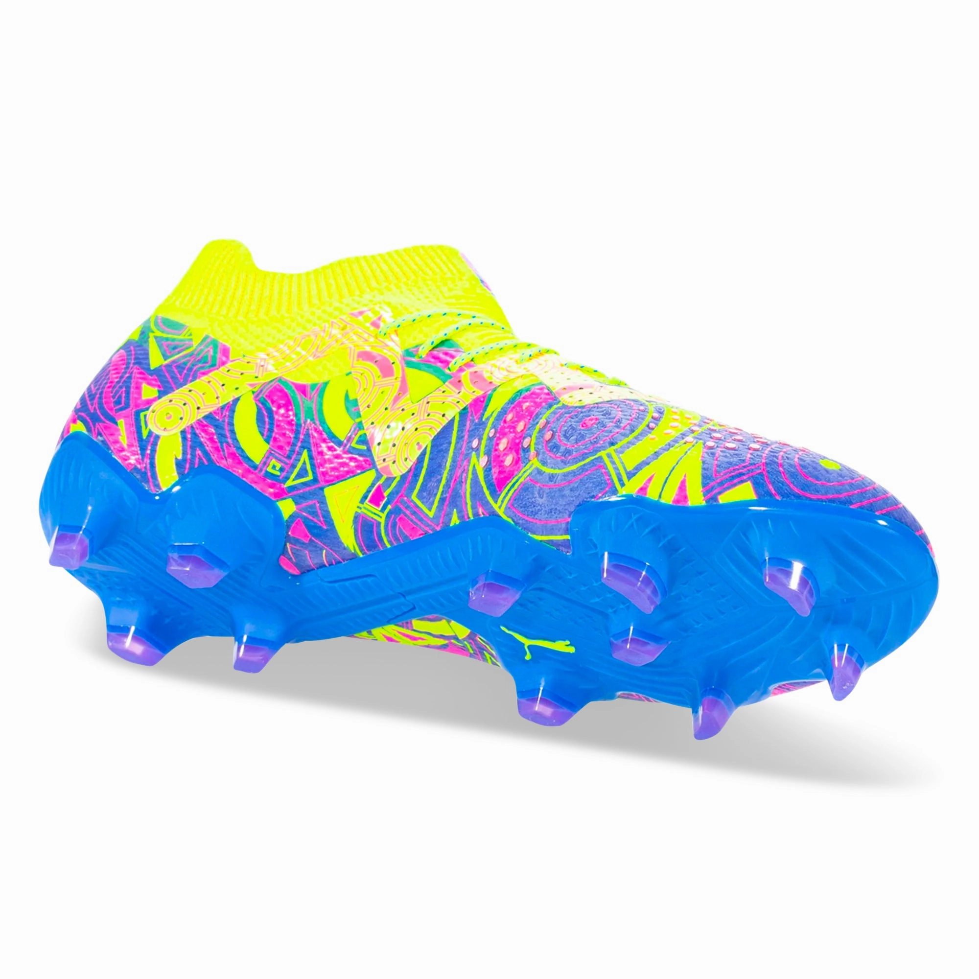 Puma Future Ultimate Energy FG/AG Soccer Cleats (Ultra Blue/Yellow Alert)