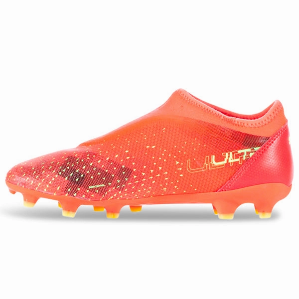 Puma Jr. Ultra Match Laceless FG/AG (Coral/Fizzy Light/Black)