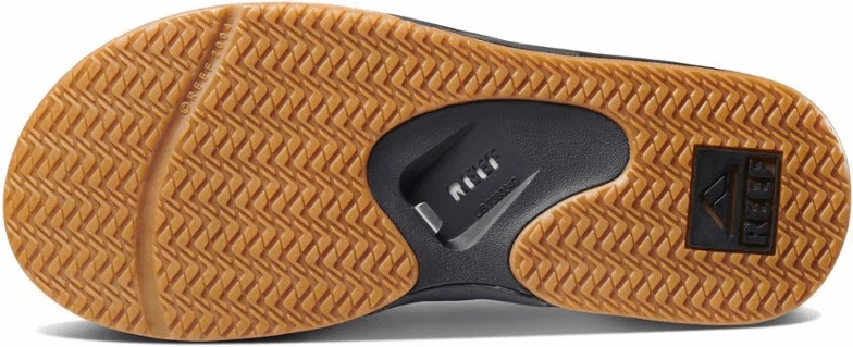 Reef Men's Fanning Flip Flops - Black/Silver