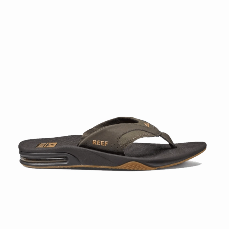 Reef Men's Fanning Flip Flops - Brown/Gum
